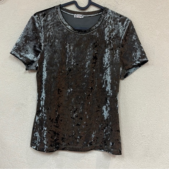 NWOT Free people crushed velvet crewneck - Picture 2 of 4